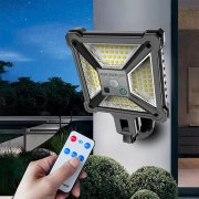 Generic 3 Modi 88 LEDs Solar-Au&szlig;enleuchte mit Bewegungssensor und Fernbedienung