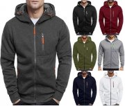 Generisch Herren Kapuzenjacke mit Rei&szlig;verschluss