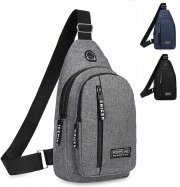 Generisch Sling Bag Herren Crossbody Bag Brusttasche