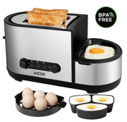 Genial! Aicok 3-in-1 Toaster mit Eierkocher und elektrischen Pfannen f&uuml;r 34,99 Euro inkl. Versand