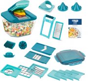 Genius Nicer Dicer Chef Professional 23-teiliger Gem&uuml;sescheider mit 5.2 L gro&szlig;em Auffangbeh&auml;lter