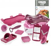 Genius Nicer Dicer Fun 14-teilig in Rhino blau oder Hippo lila