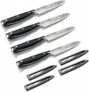Genius Nicer Dicer Knife 4er Set Professional Allzweckmesser aus Edelstahl mit Wellenschnitt