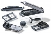 Genius Nicer Dicer Plus 12-teiliger Gem&uuml;seschneider in Edelstahl-Optik