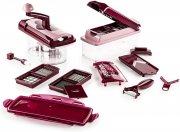 Genius Nicer Dicer Plus inkl. Nicer Twist Rubin-Rot 21-teilig