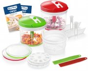 Genius Nicer Dicer Twist Universalzerkleinerer Set 18-teilig