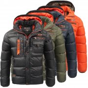 Geographical Norway Citernier Herren Winterjacken mit Kapuze