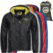 Geographical Norway Herren Windbreaker Regenjacken mit Tasche