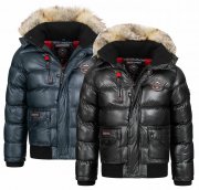 Geographical Norway Herren Winter Steppjacken mit Kunstfell