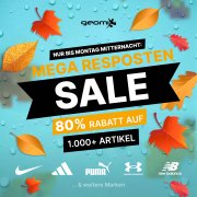 Geomix Tipp: 80% Rabatt im Restposten Sale 2023 auf &uuml;ber 1.000 Artikel von Nike, Puma, adidas usw.