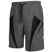 Gepolsterte SANTIC Fahrradshorts in Grau f&uuml;r Herren bis Gr&ouml;&szlig;e 3XL nur 14,24 Euro inkl. Versand