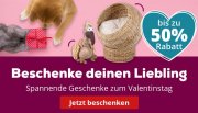 Geschenke f&uuml;r dein Haustier zum Valentinstag -50%
