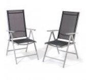 Giardino AY 455 Aluminiumstuhl 7-fach verstellbar 2er Set f&uuml;r 54,95&euro; statt 69,95&euro;