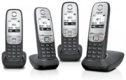 GIGASET A415A Quattro Schnurlos-Telefon inkl. 4 Mobilteilen