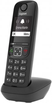 Gigaset AS690 - Schnurloses DECT Telefon mit Freisprechfunktion schwarz