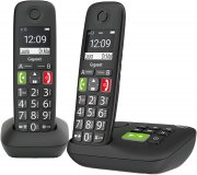 Gigaset E290A DUO - 2 Schnurlose Senioren DECT-Telefone mit Anrufbeantworter