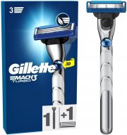 Gillette Mach3 Turbo Rasierer mit 3D-Bewegungstechnologie mit Ersatzklinge