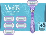 Gillette Venus Deluxe Smooth Swirl Damenrasierer + 6 Rasierklingen