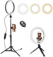 GIM Ringlicht 10 Zoll mit Stativ Handyhalter f&uuml;r 19,80 &euro;