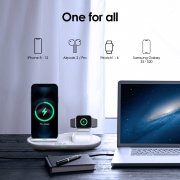 GIM Wireless Charger 3 in 1 Qi-Zertifiziert Induktive Ladestation