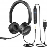 Gindoly PC Headset mit Mikrofon