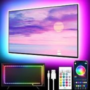 GIPOYENT LED TV-Streifen 5m f&uuml;r 45-75 Zoll TVs mit Musik Sync f&uuml;r 10,44&euro;