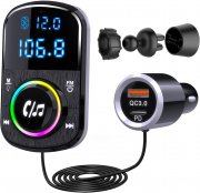 GizmoVine Kfz Bloototh Musik FM Transmitter, Schnellladeger&auml;t und Freisprecheinrichtung
