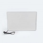 Glas Wandheizer 600 Watt wei&szlig; 