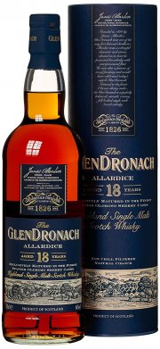 Glendronach 18 Years Old Allardice Oloroso mit Geschenkverpackung Whisky (1 x 0.7 l) 