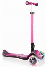 Globber Elite Deluxe Scooter mit Leuchtrollen