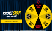 Gl&uuml;cksrad mit 10% auf Alles, 15% auf Fu&szlig;ballartikel oder gratis Fu&szlig;ball im SportSpar Shop