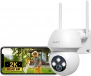 GNCC 2K WLAN Aussen &Uuml;berwachungskamera mit Bewegungsmelder und Farbnachtsicht