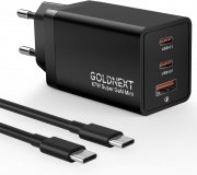 GOLDNEXT GaN PD 65W Super Fast Charger PPS Schnellladeger&auml;t mit 100W Typ-C Kabel