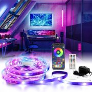 GolWof 20 Meter Smart RGB LED Streifen mit Musik Sync