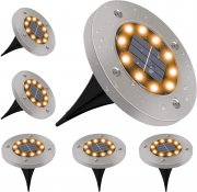 GolWof 6 St&uuml;ck Solar Bodenleuchten
