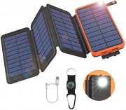 GOODaaa 25000mAh Solar Powerbank f&uuml;r Tablet und Smartphone