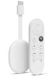 Google Chromecast 4K HDR Streaming Player mit Google TV inkl. Fernbedienung mit Sprachsteuerung
