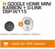 Google Home Mini inkl. D-Link DSP-W115 Steckdose nur 45&euro; statt 66&euro;