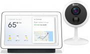Google Nest Hub (2. Generation) Smart Display mit Sprachsteuerung + EZVIZ C1C PIR Innenkamera