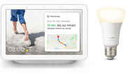 Google Nest Hub + Philips Hue White E27 Bluetooth LED-Lampe