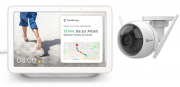 Google Nest Hub - Smart Display mit Sprachsteuerung + EZVIZ C3WN - Smarte Au&szlig;enkamera