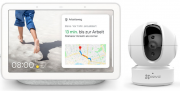 Google Nest Hub Smart Display mit Sprachsteuerung + Ezviz C6CN FHD &Uuml;berwachungskamera
