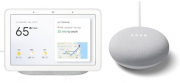 Google Nest Hub - Smart Display mit Sprachsteuerung + Google Nest Mini - Smarter Lautsprecher
