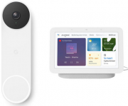 Google Nest Videot&uuml;rklingel und Google Nest Hub (2. Generation) als Set
