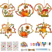 GoTilo Herbst-Bastelset f&uuml;r Kinder: 12 Holzanh&auml;nger f&uuml;r nur 5,99&euro;