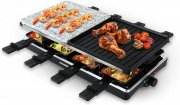 GOURMETmaxx 2-in-1 Raclette Set mit Steinplatte und Aluminiumplatte f&uuml;r 8 Personen