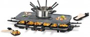 GOURMETmaxx 5897 Raclette- & Fondue-Set f&uuml;r 12 Personen im modernen Granit-Look