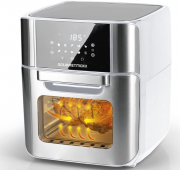 GOURMETmaxx Digital 12 L Hei&szlig;luft Friteuse mit Drehgrill