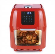 GOURMETmaxx Digitale XXL Hei&szlig;luft-Fritteuse 9 Liter inkl. Drehspie&szlig;