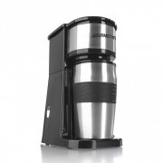 GOURMETmaxx Edelstahl-Kaffeemaschine Thermobecher in Schwarz